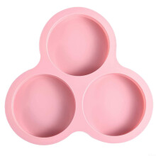 Silicone Air Fryer Egg Pan for Pancakes Muffins Burgers, Reusable NonStick Bakeware, Pink