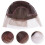 Eease Braided Lace Front Wig Cap for Wig Making - Coffee 3