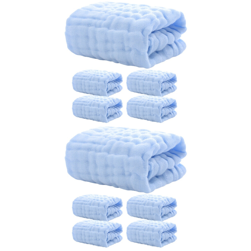10 pcs Baby Muslin Washcloths Burp Cloths Infant Drool Saliva Supplies
