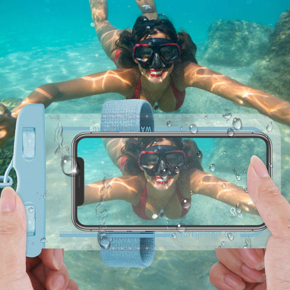 Waterproof Cell Phone Pouch Dry Bag Case With Neck Lanyard Underwater Universal Clear Cellphone Holder For Phone For Beach Pool Swimming 9482726605362