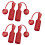 Cordless Skipping Rope Red 1