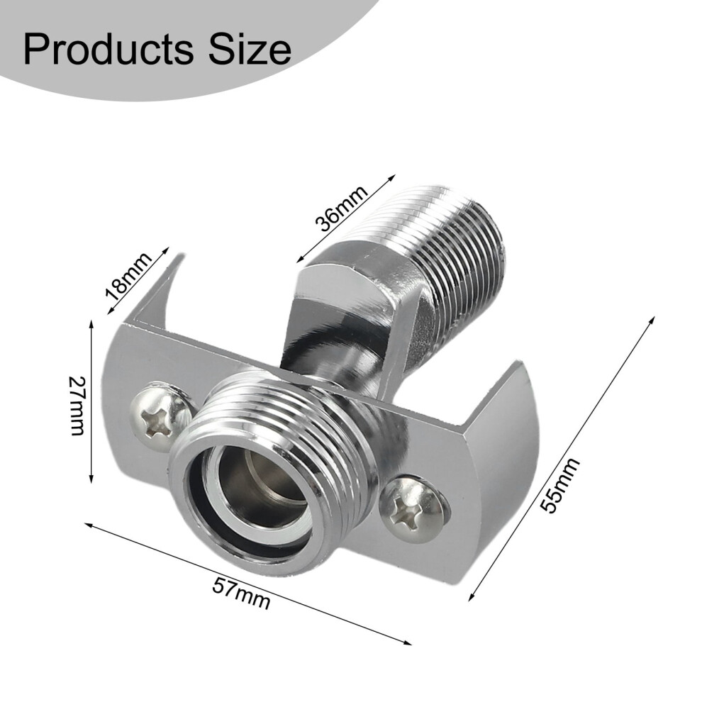 40Degree Adjustable Faucet Angled Curved Foot Eccentric Screw Corner Tap Adapter 9482726607427