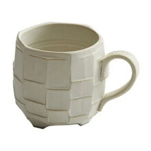 White 420ml Retro Rough Pottery Coffee Cup Japanese Ceramic Mugs Milk Tea Cup Kitchen Breakfast Oatmeal Cup