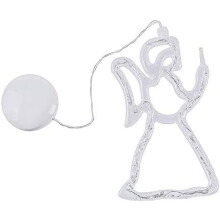 LINLIN LED Christmas Lights with Suction Cup, Battery-Powered Warm White Window Hanging Night Lights, Compatible with Christmas Tree Decor