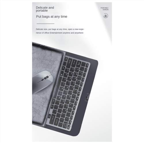 Wireless Keyboard and Mouse Kit Rechargeable 2.4G Bluetooth Combination Keys for IOS/Android/ Keyboard Gray 1