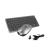Wireless Keyboard and Mouse Kit Rechargeable 2.4G Bluetooth Combination Keys for IOS/Android/ Keyboard Gray 6