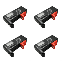 4X BT-168D Battery Tester Digital Battery Tester Battery Capacity Tester BT168D Tester for AA/AAA/C/D/9V/1.5V Battery