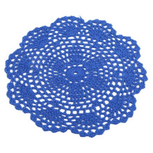 Mosiee Handmade Lace Crochet Placemat Coasters Set for Festive Christmas Table,
