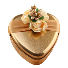 Love Candy Box Chocolate Gift Biscuit Cans with Lid Packaging Tinplate Iron Boxes