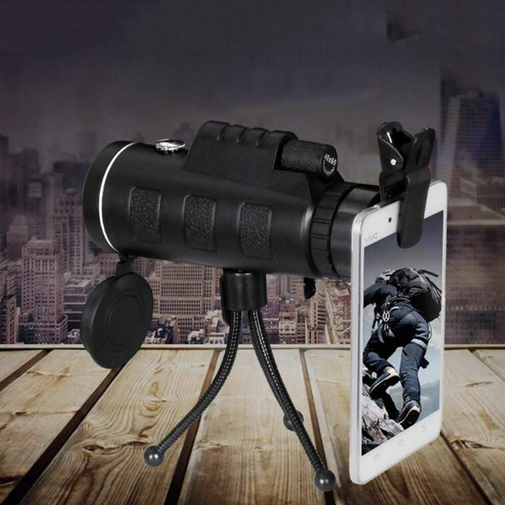 Monocular Telescope 40X60 Power Bak4 Prism Ipx7 Waterproof With Tripod For Smartphone Photography 9044945128819