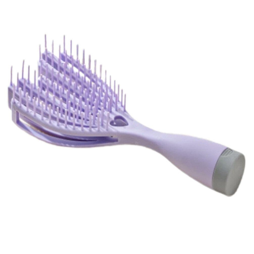 Detangling Hair Brush with Mirror for Wet Curly and Wavy Hair, Compact TravelFriendly Comb