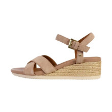 Korkeapohjaiset sandaalit - GEOX - Ischia Corda B - Nahka - 8 cm - Vaaleanpunainen