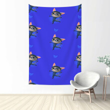 Arazzo Superkitties, grande stendardo da parete, arazzi estetici, poster artistico, sfondo per camera da letto, soggiorno, dormitorio, decorazione