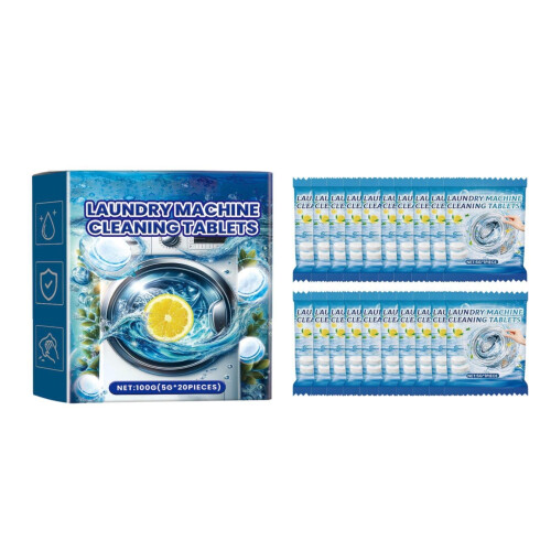 20Pack Washing Machine Cleaner Deep Cleaning Formula Tablets For Front And Top Washer Machines