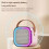 jixopn Συμβατό με Bluetooth 5.3 Φορητή μηχανή καραόκε με ασύρματο μικρόφωνο Μίνι ηχεία 6