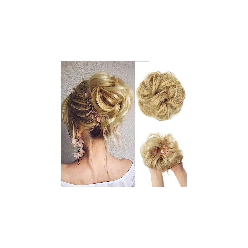 Ponytail Hair Extension Messy Bun Hair Piece with Instant Volume Boost and Natural Tousled Look
