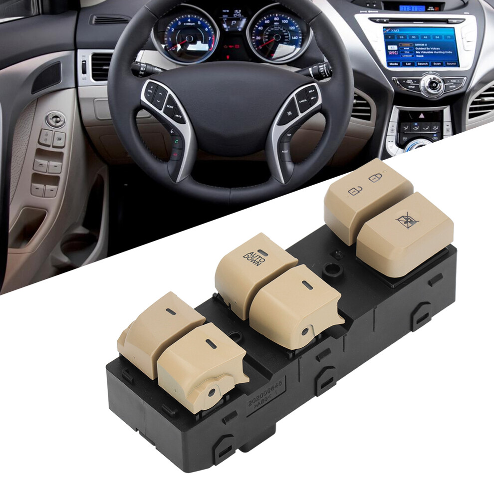 Power Window Control Switch 93570 3X000 For Hyundai Elantra 2011 To 2015 Black 4061381883169