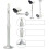 Adjustable Ceiling Projector Mount Bracket with 360 Rotation and Extendable 40–80cm Length 4