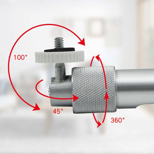 Adjustable Ceiling Projector Mount Bracket with 360 Rotation and Extendable 40–80cm Length 2