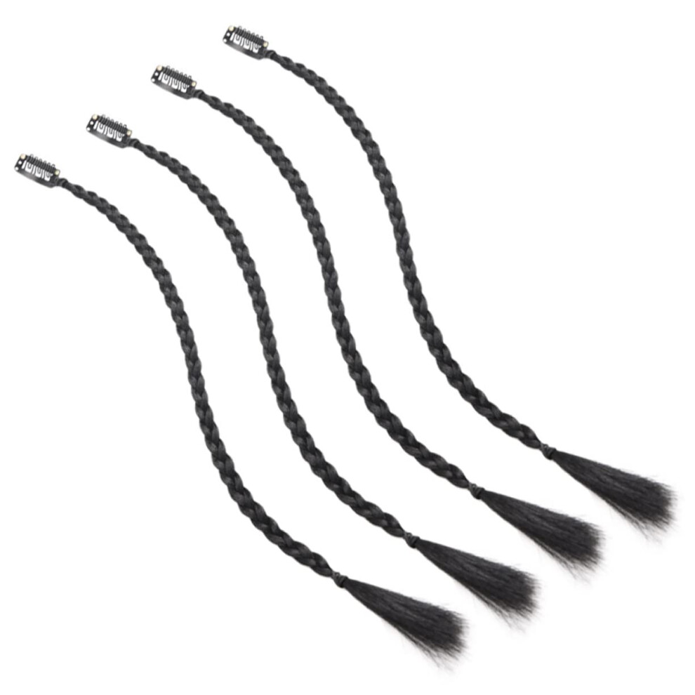 Long Braided Clip In Ponytail Extension Synthetic Hair for Cosplay Parties Festivals Instant Braided Volume
