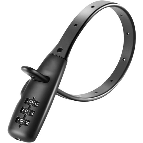 Bicycle Cable Lock with Combination Code, Adjustable AntiTheft Zinc Alloy for Bike, Helmet and Luggage 1