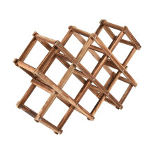 ckepdyeh Wooden Red Wine Rack 10 Bottle Holder Mount Bar Display Shelf Folding Wood Wine Rack Alcohol Care Drink Bottle Holders