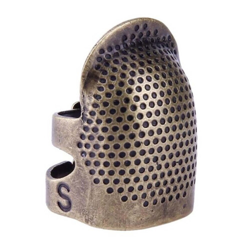 Copper Finger Protector Thimble Adjustable Fingertip Thimble for Sewing Embroide School Office Supplies