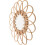 Eease Boho Sunburst Woven Hanging Mirror - Rustic Rattan Round Makeup Decor 3