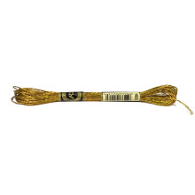 Mouline Stranded Cotton 12 Strand Embroidery Floss Thread, Gold, 8m