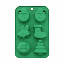 Hxoliqit,Christmas Tree Santa Snowman Silicone Baking Set For New Year Candy Cake Snow Cookie,Alphabet Cookie Cutters