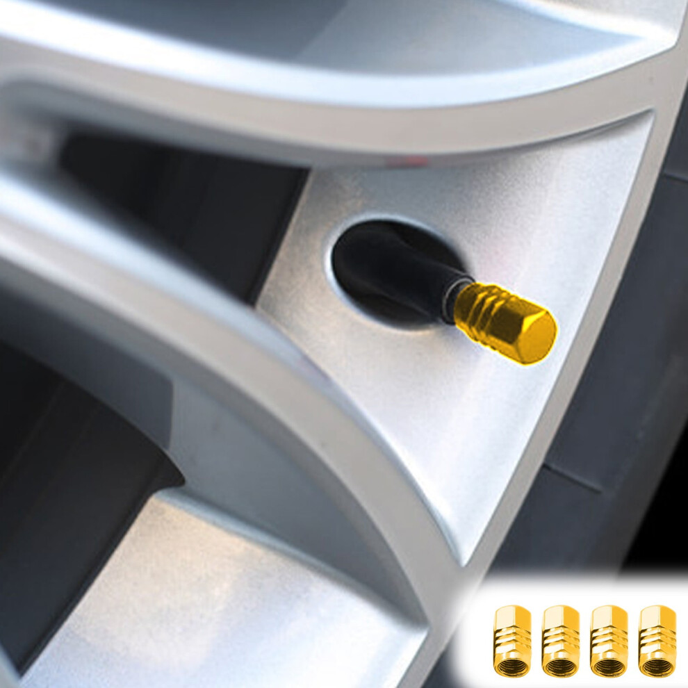 Wtgtog Aluminum Alloy Car Nozzle Cap Tire Nozzle Cover Flash Deals Clearance Free Size Gold 9175034967832