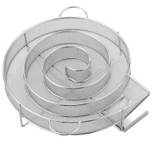 XunW Barbecue Mesh Round Shape Stainless Steel Wood Dust Hot And Cold Salmon Meat Cooking Bbq Tools