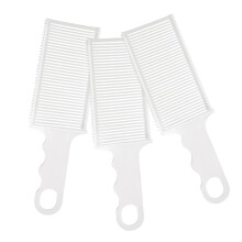 Professional Barber Comb Set for Men, 3pcs ABS Hair Cutting Combs with Ergonomic Grip and Clipper Guide
