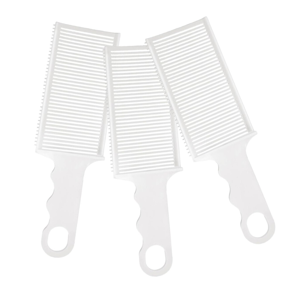 Unisex Professional Barber Comb Set For Men, 3Pcs Abs Hair Cutting Combs With Ergonomic Grip And Clipper Guide