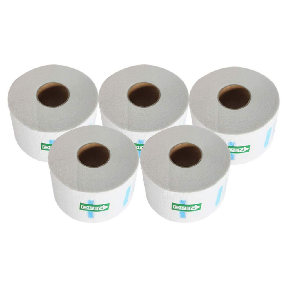 Barber Neck Strips Soft Stretchy Comfort Fit with Adhesive Tab Disposable Salon Paper Rolls