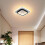 Luminária de teto LED de 20W e 9,5 polegadas, modelo moderno de embutir, ideal para cozinha, corredor, sala de estar, quarto e escritório - Branco 7