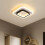 Luminária de teto LED de 20W e 9,5 polegadas, modelo moderno de embutir, ideal para cozinha, corredor, sala de estar, quarto e escritório - Branco 4