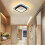 Luminária de teto LED de 20W e 9,5 polegadas, modelo moderno de embutir, ideal para cozinha, corredor, sala de estar, quarto e escritório - Branco 6