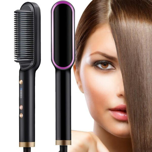 Straightener / Flat brush with5temperature control levels multicolor