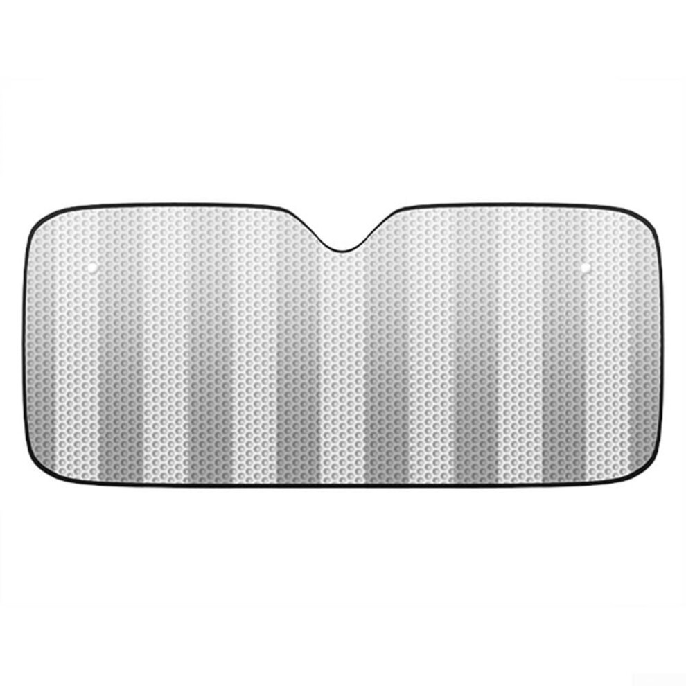 Car Windshield Sun Shade Auto Folding Reflective Aluminum Foil Visor For Front Or Rear Window 130X60cm Silver 9044945131802
