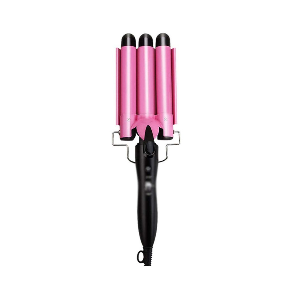 Hair Curling Iron Ceramic Professional Triple Barrel Design with Even Heat for Thick Hair