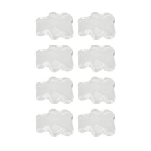 50 pezzi di punte per unghie con design orsetto acqua onde, trasparenti