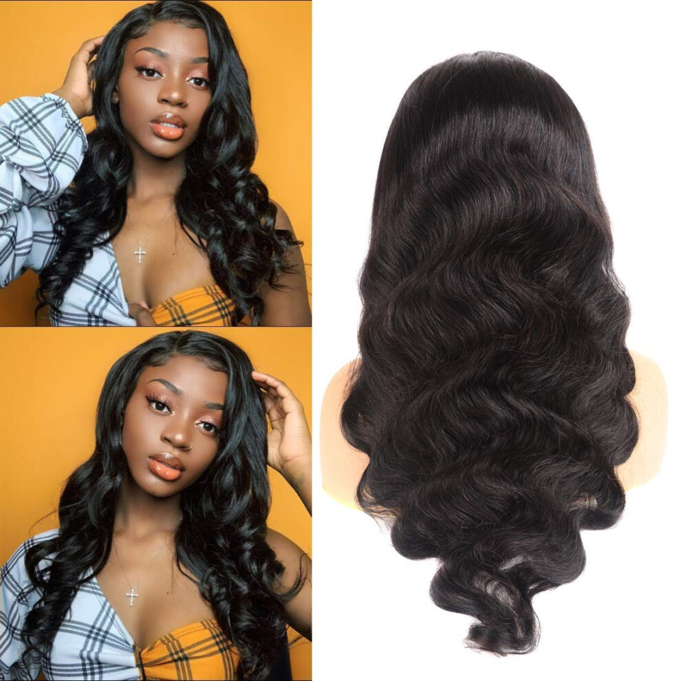 Unisex 4X4 Lace Closure Body Wave Human Hair Wig Pre Plucked Glueless With Baby Hair 130% Virgin Hair
