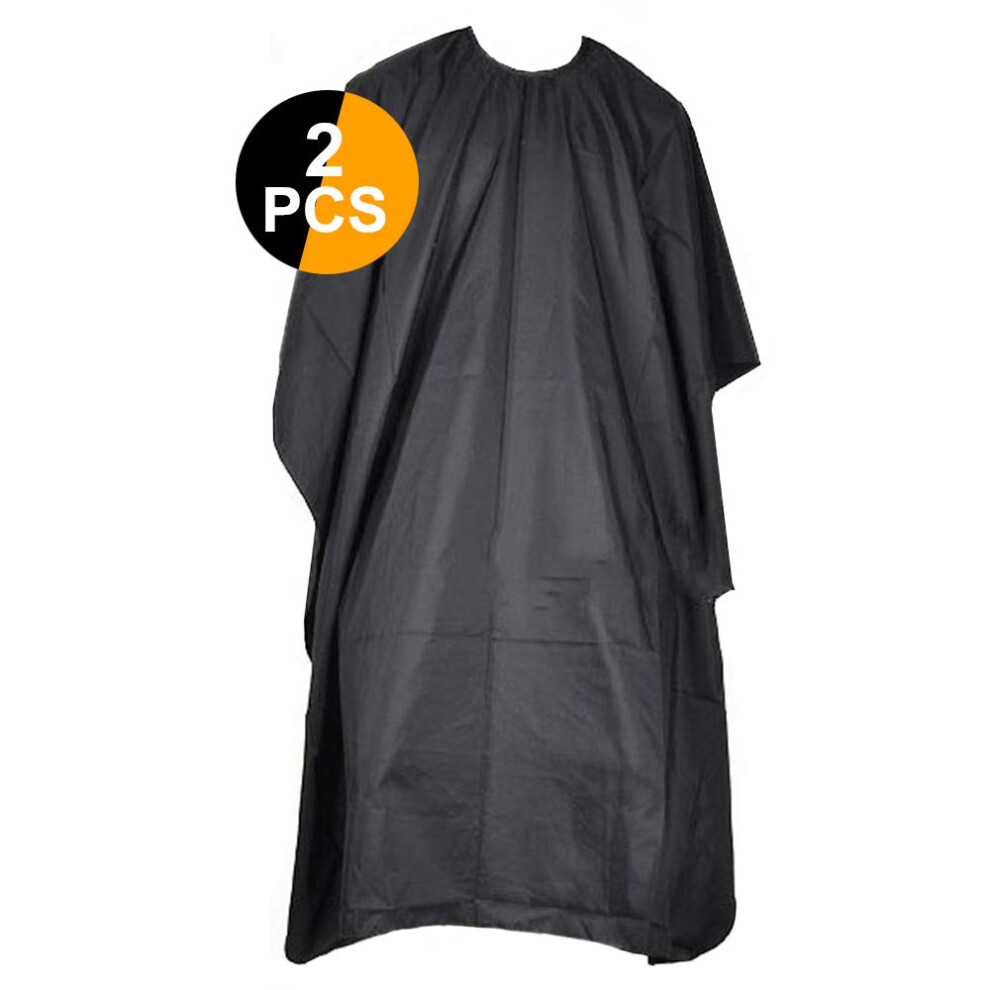 2 Pack Waterproof Hair Cutting Cape for Adults, Professional Salon Barber Capes with Snap Closure