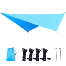 Jubipavy Dampproof 320cm x 250cm Sunshade Beach Tent, Blue