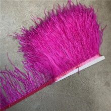 Wholesale 10Yard High Quality Ostrich Feather Trim Fringe Feather Ribbon 10-15CM/4-6Inch Width Sewing Crafts Costumes Decoration Rose 5 yards