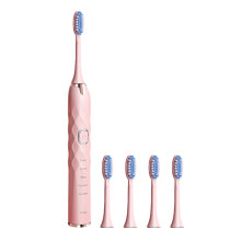YOBOLK Electric Toothbrush with 5 Brush Heads, 5 Modes, IPX7 Waterproof, Fast Charging, Long Battery Life - Compatible with Standard Replacement