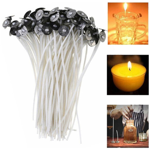 EZLIFE Low Smoke Cotton Core Candle Wicks (100 Pieces) 1