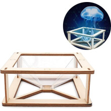 GGB-3D Hologram Projector Pyramid Mobile Smartphone Hologram 3D Display Stands Projector Any Smartphone Display Connects To Phone—0516