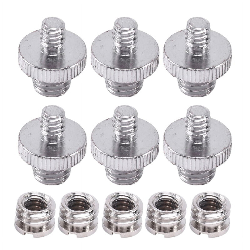 1/4 Inch 3/8 Converter Threaded Screw Adapter Mount Set Camera/Tripod/ Monopod/Ballhead/ Stand Light 9110895339060